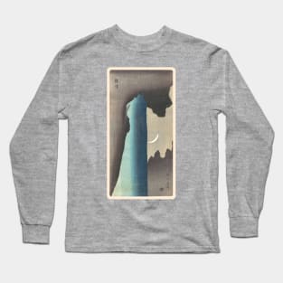 Shõkei Celebrated Waterfall- Japanese woodblock print Long Sleeve T-Shirt